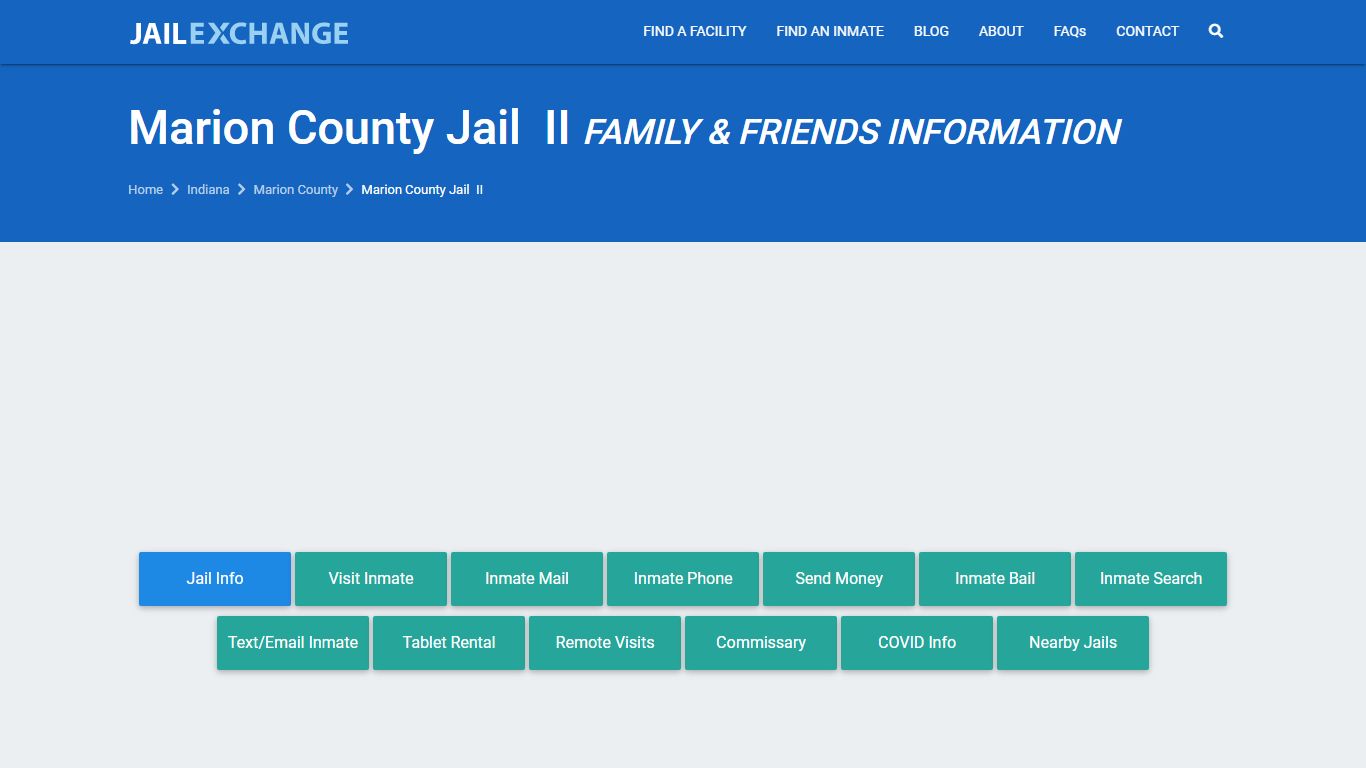 Marion County Jail II Visitation | Mail | Phone ...